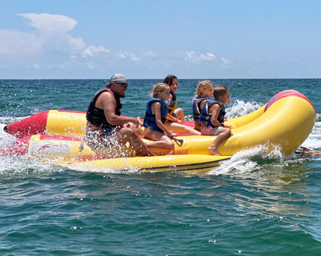 Fort-Morgan-banana-boat-rides-Ikes-Beach-Service